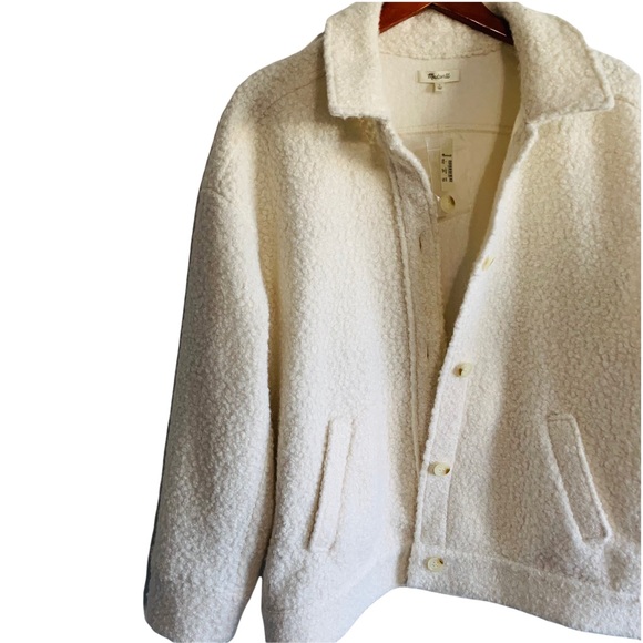 NWT Madewell Boucle Bomber Jacket - Picture 3 of 8